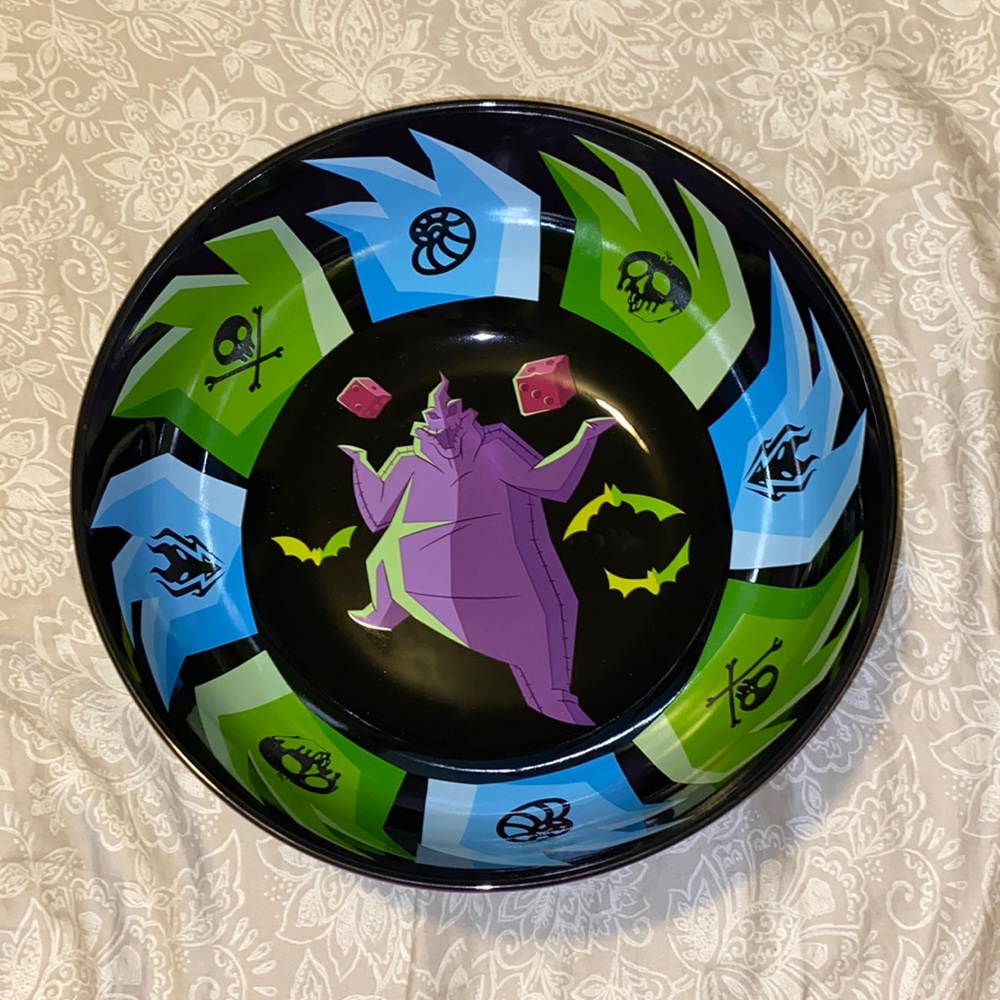 NWT DISNEY THE NIGHTMARE BEFORE CHRISTMAS OOGIE BOOGIE HALLOWEEN CANDY BOWL - Picture 3 of 5